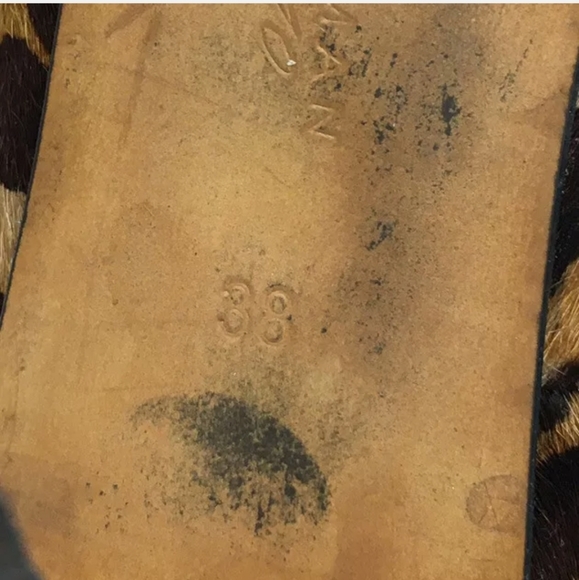 Zara Woman Pony Hair Heeled Platform Pumps 7.5 - Picture 8 of 9